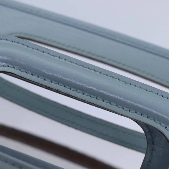 GUCCI Hand Bag Vinyl Light Blue Auth 82716 - Picture 10 of 15